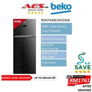 Beko Fridge Refrigerator Inverter 440L Fridge 2 Door Peti Ais 2 Pintu Peti Sejuk 2 Pintu Murah 冰箱 RDNT440E50VZWB