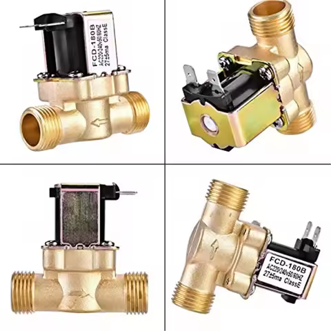 G1/2'' Brass electric solenoid valve N/C 12v 24v 220v G3/4'' Water Air Inlet Flow Switch for solar w
