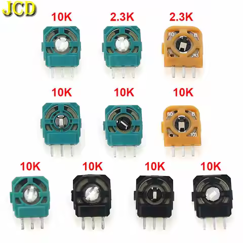 JCD 10pcs 3D Analog Axis Resistor Potentiometer For PS4 Controller 3D Analog Joystick Micro Switch F