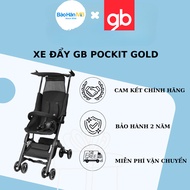 Gb Pockit Gold Folding Baby Stroller - With Travel Bag And Protective Handle