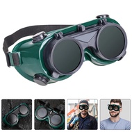 Double Round Welding Goggles Welding Safety Glasses/ Grinding and Welding Open and Close Welding Gog