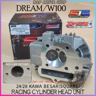 S1R SPEED 1 RACING EX5 DREAM W100 Cylinder Head Kawa Besar 23/27 24/28 25/29 26/30