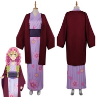 Diệt quỷ cứu nhân kanroji mitsuri Trang Phục Cosplay trang phục Kimono Bộ đồ ngụy trang dự tiệc hóa