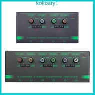KOKO Professional 4 6 Channel Amplifier Headphone Amplifier Lossless Monitor Splitter Independent Vo