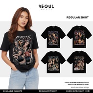 AESPA Inspired AESPA REGULAR FIT Shirt Seoul Palette KPop Graphic T-shirt