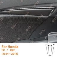 HKCN Carbon Fiber Inner Door Decorative Strips Car Interior Accessories Cover Trim Modified Sticker 
