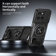 Case for Motorola Moto G86 G84 G55 G56 G35 G64 5G Shockproof Armor Magnetic Ring Invisible Bracket B