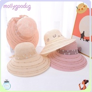 MOILYGOODSG Fisherman's Hat, UV Protection Breathable Straw Hat,  Casual Foldable Sunscreen Beach Hat