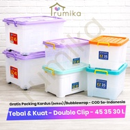 Multipurpose Wheeled Container Box | Ezy 45 35 30 Liter Storage Box