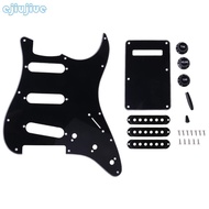 cc 1set SSS Electric Guitar Pickguard Back Plate Pickup Cover Knobs Tips For  SQ