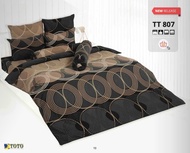 ที่นอนปิคนิคโตโต้ รหัสสินค้า TT807 น้ำตาล สีเทาดำ ลายวงกลม TOTO GOOD PICNIC TOTO ขนาด 3.5 ฟุต และ 5 