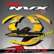 STRIPE MOTOR YAMAHA NVX/AEROX V1 155 TITAN 2025 NEW CUSTOM BODY STICKER ( READY STOCK )