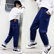Dorila 100-160 Boy Casual Pocket Loose Jeans Korean Pants for 2-14 Years Old