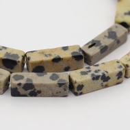 Terlaris 1 Untai / 31pcs Manik-Manik Jasper Cuboid Dalmatian Natural Ukuran SALE
