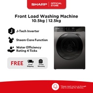 SHARP 10.5KG | 12.5KG Front Load Washer ES-FW105SG  ES-FW125SG (4 Ticks)