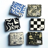 LOKAL Men's bifold wallet, men's cloth wallet, waterproof polyester print motif, local choice