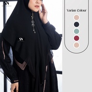 hk3 Kamila Syari Setelan Dress Panjang Dan Khimar Instan Gamis Baju