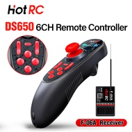 HOTRC DS-650 / DS600 2.4G 6CH Transmitter Color/Ordinary Screen Remote Controller w/ F-06A Receiver 