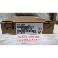 100 pcs Transistor 2N 5551 string COPPER LEGS TR 2N5551 ROLL