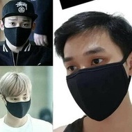 Masker Kain Kasa Hitam / Black KPOP, Import Korea / Anti Virus /