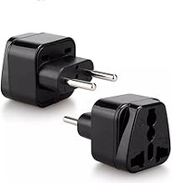CABLEPELADO UK USA Asia to European Plug Adapter | Travel Plug Adapter | Type G to 2 Pin European EU