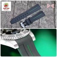 ROLEX SUBMARINER RUBBER B LINE GREEN watch STRAP/RUBBER ROLEX SUBMARINER WATCH STRAP