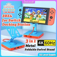 🔥SG🔥 2024NEW 3in1 Portable Switch Docking Station For Nintendo Switch NS/Oled HDMI TV Dock 360 Rotate Holder Accessories