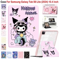 For Samsung Galaxy Tab S6 Lite (2024) 10.4 inch  New Cute Cartoon Acrylic 360 Rotation Tablet Case S