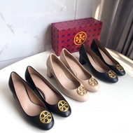 4TRR Tor *** rch Sheepskin Women's Shoes New Style Genuine Leather Shallow Mouth All-Match Women's S