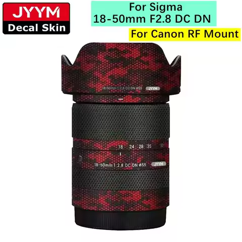 Customized Sticker For Sigma 18-50mm F2.8 DC DN Decal Skin Lens Vinyl Wrap Film Protector Coat 18-50