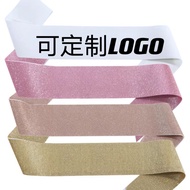 Customized Etiquette Ribbon Blank Ribbon Customized Birthday Party Belt Etiquette Ribbon Ready Stock