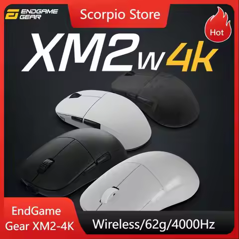 EndGame Gear XM2-4K Wireless Mouse Use Kailh GX Mechanical Switch Paw3395 4000hz 26000DPI Custom Lig