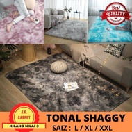 TONAL SHAGGY CARPET TWO TONE TIE DYE CARPET / LARGE SIZE / BEDSIDE ANTI SLIP MAT / SOFT CARPET