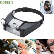 DOREEN Magnifying Glasses Jewelry Tools Tools Watch Repair Double Layer Multi-function Visor Magnifier