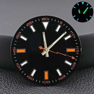 Size 28.5Mm Watch Dial Blue-Green Illuminated Dial Hands Fits For Nh35/M8215/E2824 Watch Movement