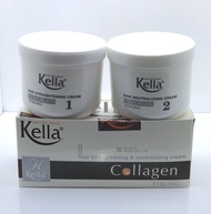 Thuốc Duỗi Tóc Kella Collagen 500ml x 2 Siêu Mạnh không hôi