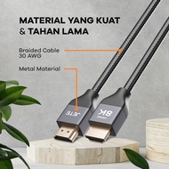 HDMI 30AWG Braided cable High Resolution up to 8K JETE X8