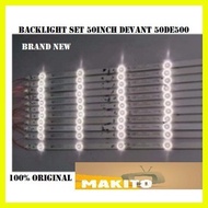 ♞Backlight Set 50inch DEVANT 50DE500 smart tv 11strip 5bulbs