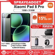 [NEW] Xiaomi Pad 8 Pro (12+512GB) 11.2" 144Hz Display l Snapdragon 8 Elite l 9200mAH + 67W Xiaomi Hy