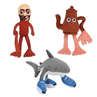 AI American Tung Tung sahur Plush Toy tung tung sahur Shark Stick Doll Doll/H11.7