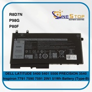 Dell 1V1XF R8D7N Inspiron 7590 7591 7791 2in1 Latitude 5400 Precision3540U 3550 M3540 51Wh & 42Wh Ba