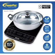 PowerPac Induction Cooker Steamboat with Stainless Steel Pot PPIC887