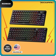 Tecware Spectre 75/96 Keys Mechanical Keyboard Black/White - Cocoa Brown/Candy Red