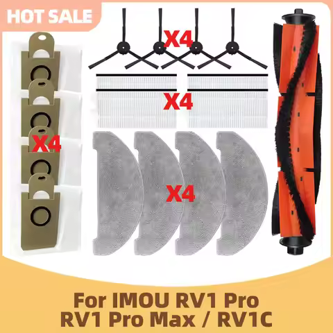 Accessories Fit for Imou RV1 Pro/ Imou RV1 Pro Max/ IMOU RV1C Vacuum Spare Parts Main Side Brush HEP