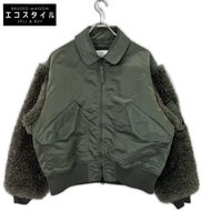 HYKE 25AW 252-17535 卡其色尼龍斜紋仿羊羔絨 CWU-45/P 型外套 2 碼（中）[二手]