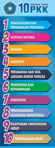 Banner 60cmx160cm standart 10 Program Pokok PKK