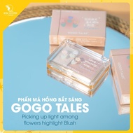 Phấn Má Hồng Kiêm Bắt Sáng Tạo Khối GOGO TALES Picking Up Light Among Flowers #G05 Milk Apricot