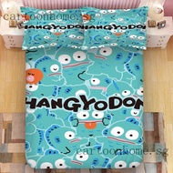 hangyodon Fitted Bedsheet pillowcase 3D printed Bed set Single/Super single/queen/king beddings korean cotton
