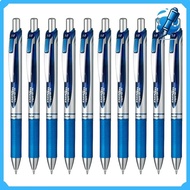 Pentel Gel Ink Ballpoint Pen EnerGel BLN73-C 0.3 Blue 10 pens 0.3mm blue [silver barrel