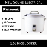 Panasonic SR-WN36WSH Conventional 3.6L Rice Cooker (White) | 1-year Local Warranty